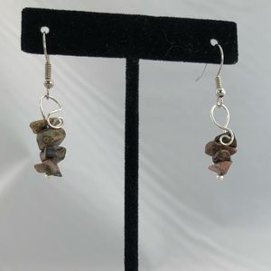 Handmade stone earrings